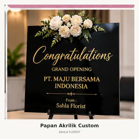 Papan Bunga Akrilik Ayana Midplaza Jakarta